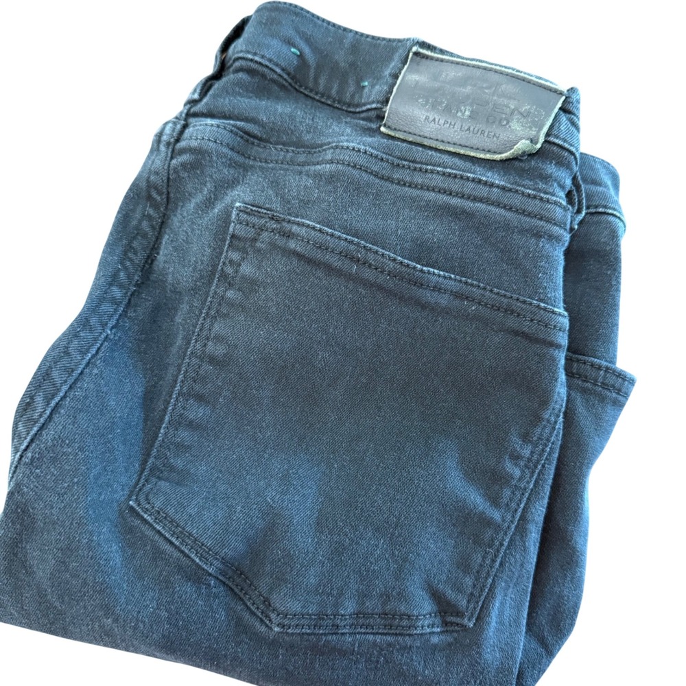 Lauren Jeans Co Ralph Lauren Womens Black Skinny Jeans Size‎ 6 Faded Stretch
